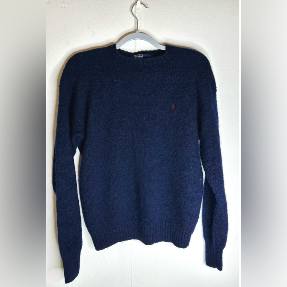 Polo Ralph Lauren 100% Wool Sweater Size Large (46) Vintage